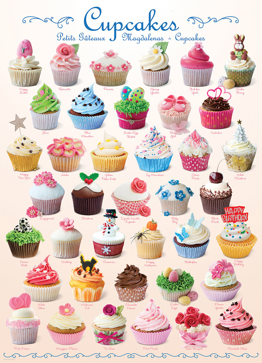 пъзел Eurographics 1000 - Cupcakes|Тарталети