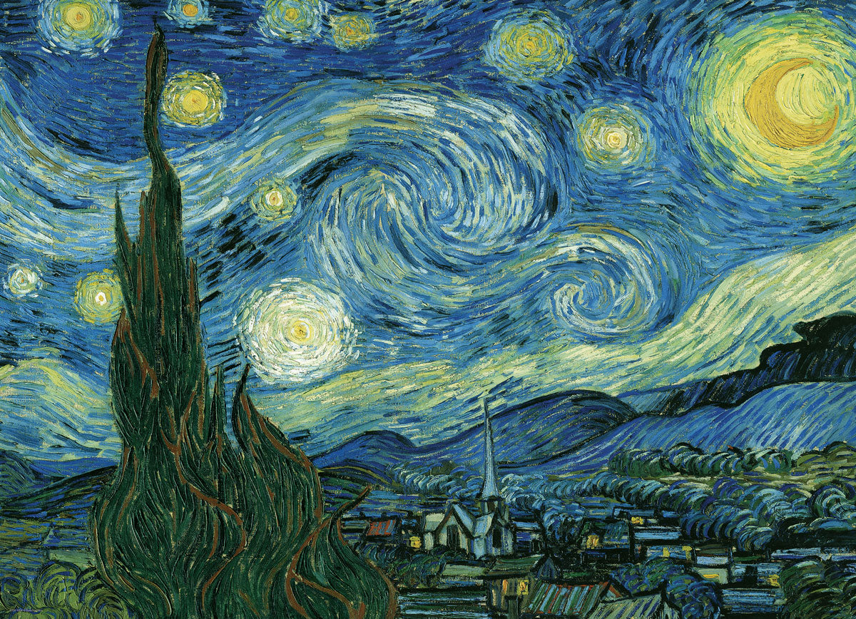 пъзел Eurographics 1000 - Starry Night|Звездна нощ, Ван Гог