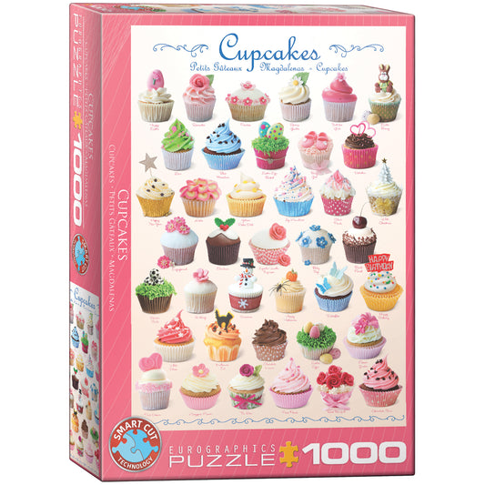 пъзел Eurographics 1000 - Cupcakes|Тарталети