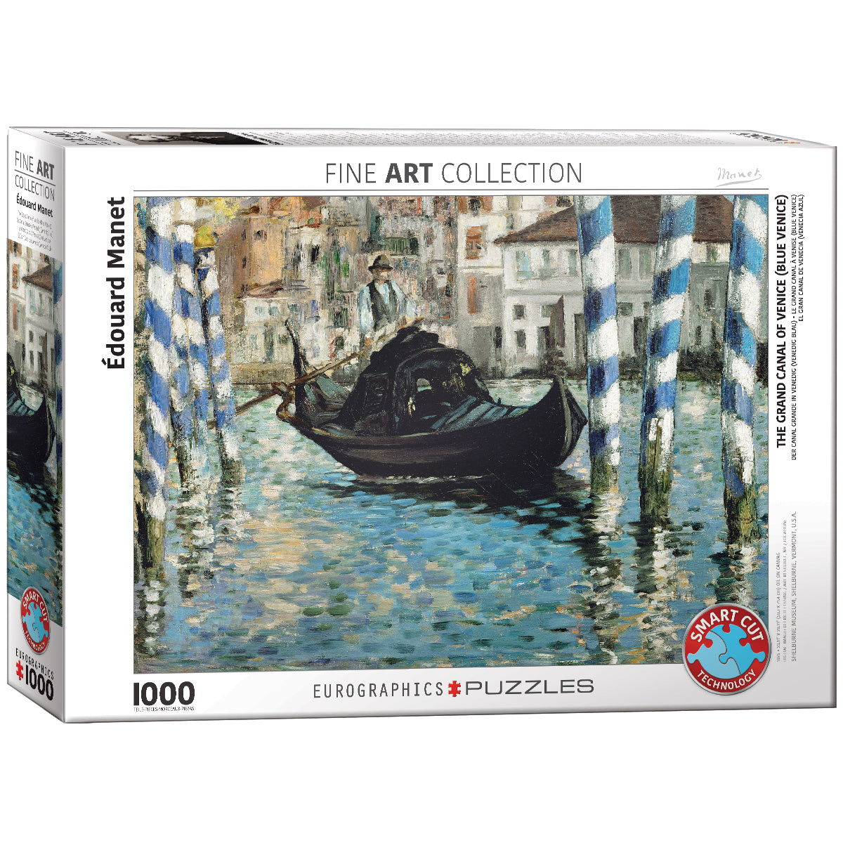 пъзел Eurographics 1000 - The Grand Canal of Venice (Blue Venice)|Канале Гранде, Венеция