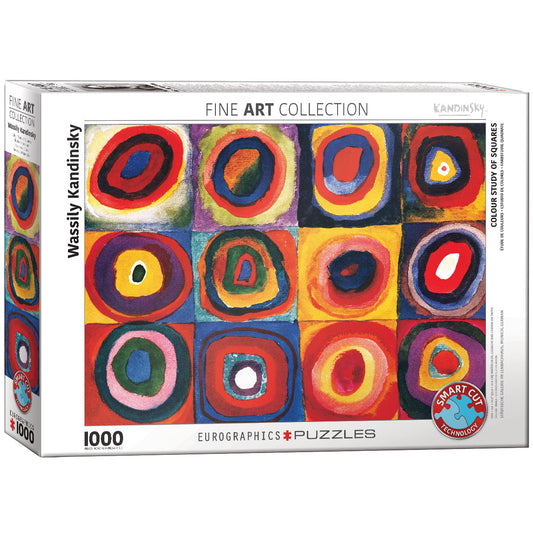 пъзел Eurographics 1000 - Colour Study of Squares|Цветно изследване на квадрати и кръгове, Кандински