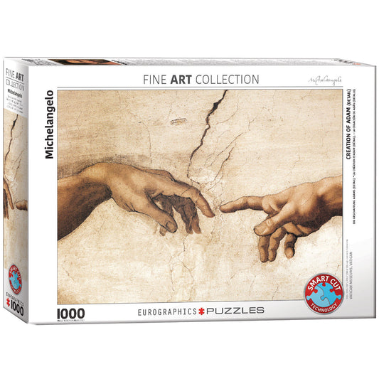 пъзел Eurographics 1000 - Creation of Adam (Detail)|Създаването на Адам