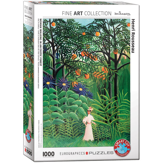 пъзел Eurographics 1000 - Woman in an Exotic Forest|Жена в екзотична гора