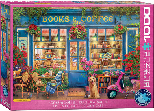 пъзел Eurographics 1000 - Books & Coffee|Книги и кафе