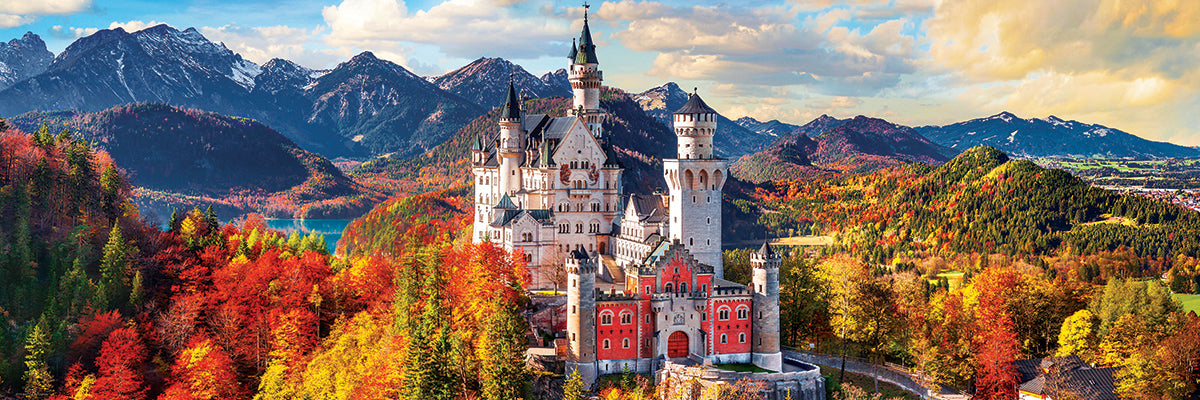 пъзел Eurographics 1000 - Neuschwanstein Castle in autumn|Замъкът Нойшванщайн през есента
