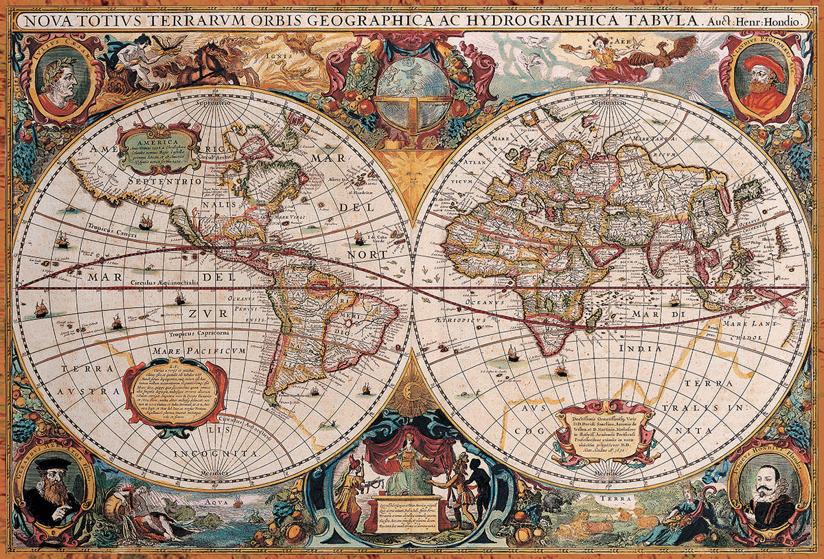 пъзел Eurographics 2000 - Orbis Geographica World Map|Антична световна карта